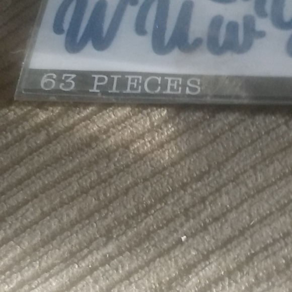 Blue glitter script alphabet stickers upper and lower case letters - Picture 2 of 5